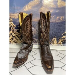 Ferrini   Brown Leather Snip Toe Western Boots Womens Size 7B